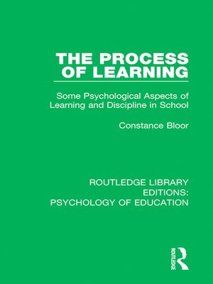 cover image of The Process of Learning